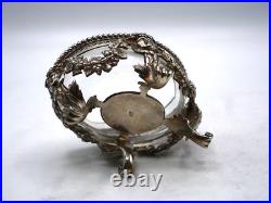 Tres Beau Saleron En Argent Massif Poincon Minerve 1 Er Titre Mascaron