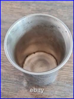 Très belle timbale XIX / gobelet Argent massif Ancien Poinçon 13 DK /de 1867