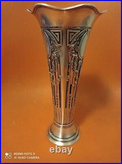 Vase Art Nouveau Argent Massif Poinçon 800 Par WILKENS
