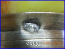 Vase Miniature Céramique Glaçure Monture Argent Massif Poinçon Minerve