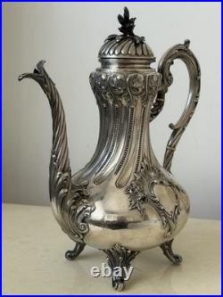 Verseuse argent massif Poinçon Minerve 1 Titre