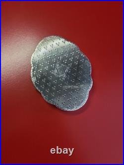 Vintage, poudrier, boîte miroir en argent massif Poinçons 800 73gr