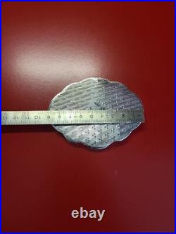 Vintage, poudrier, boîte miroir en argent massif Poinçons 800 73gr